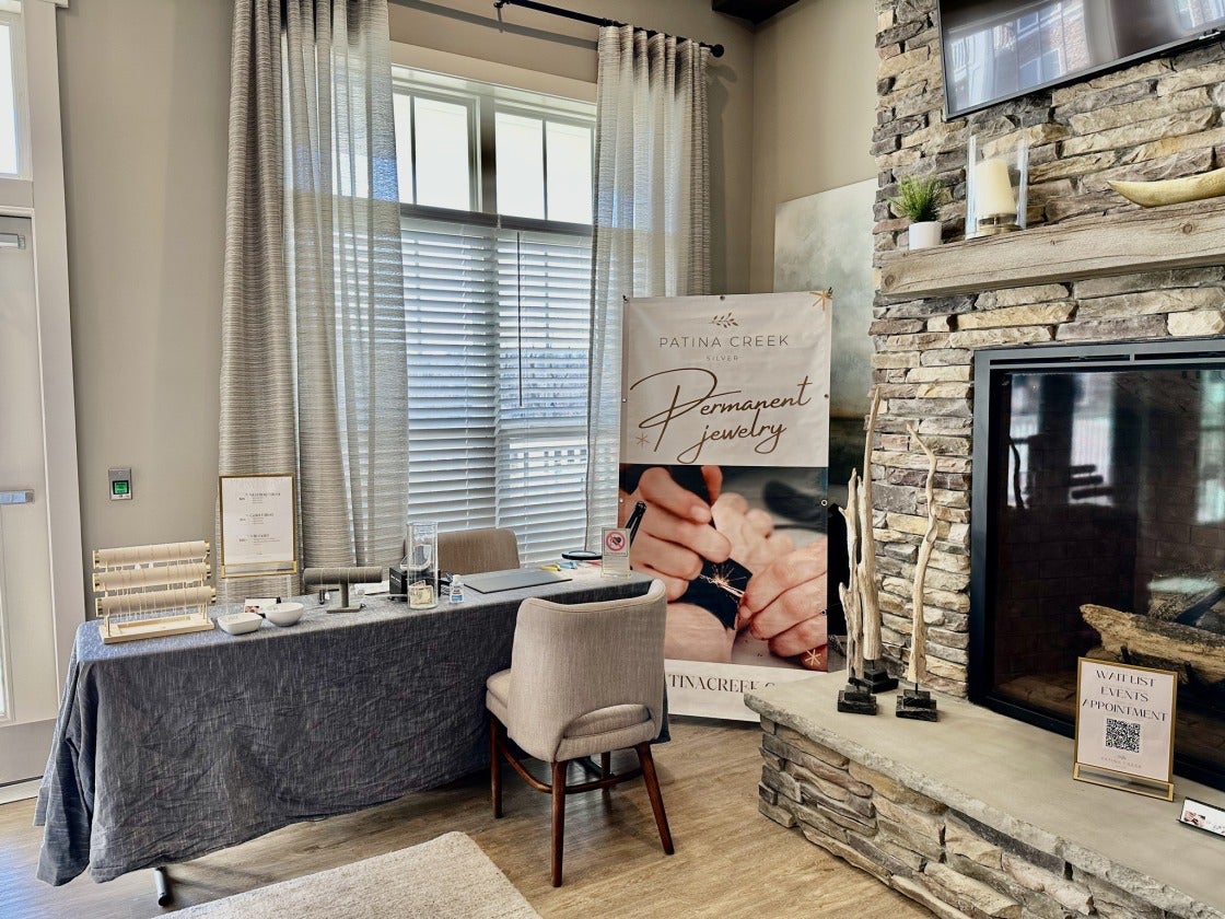 Roanoke VA Permanent Jewelry and Handmade Silver Fingerprint Jewelry